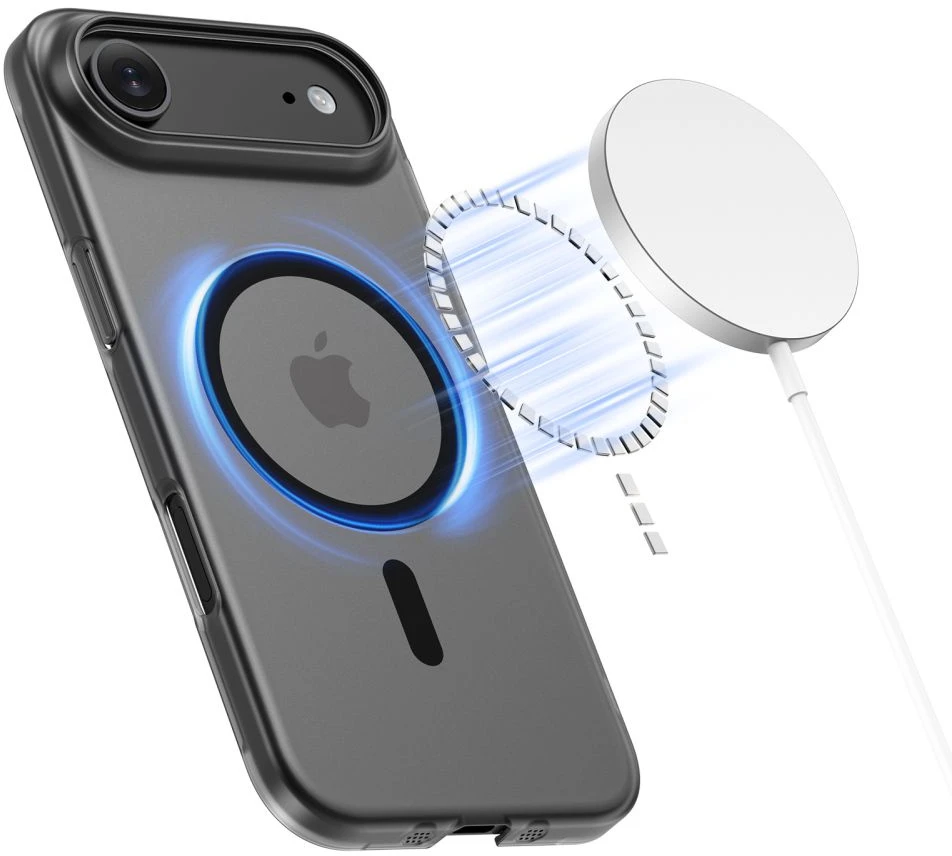 Tech-Protect MagFlex MagSafe dėklas skirtas Apple iPhone 17 Air – matinis juodos spalvos
