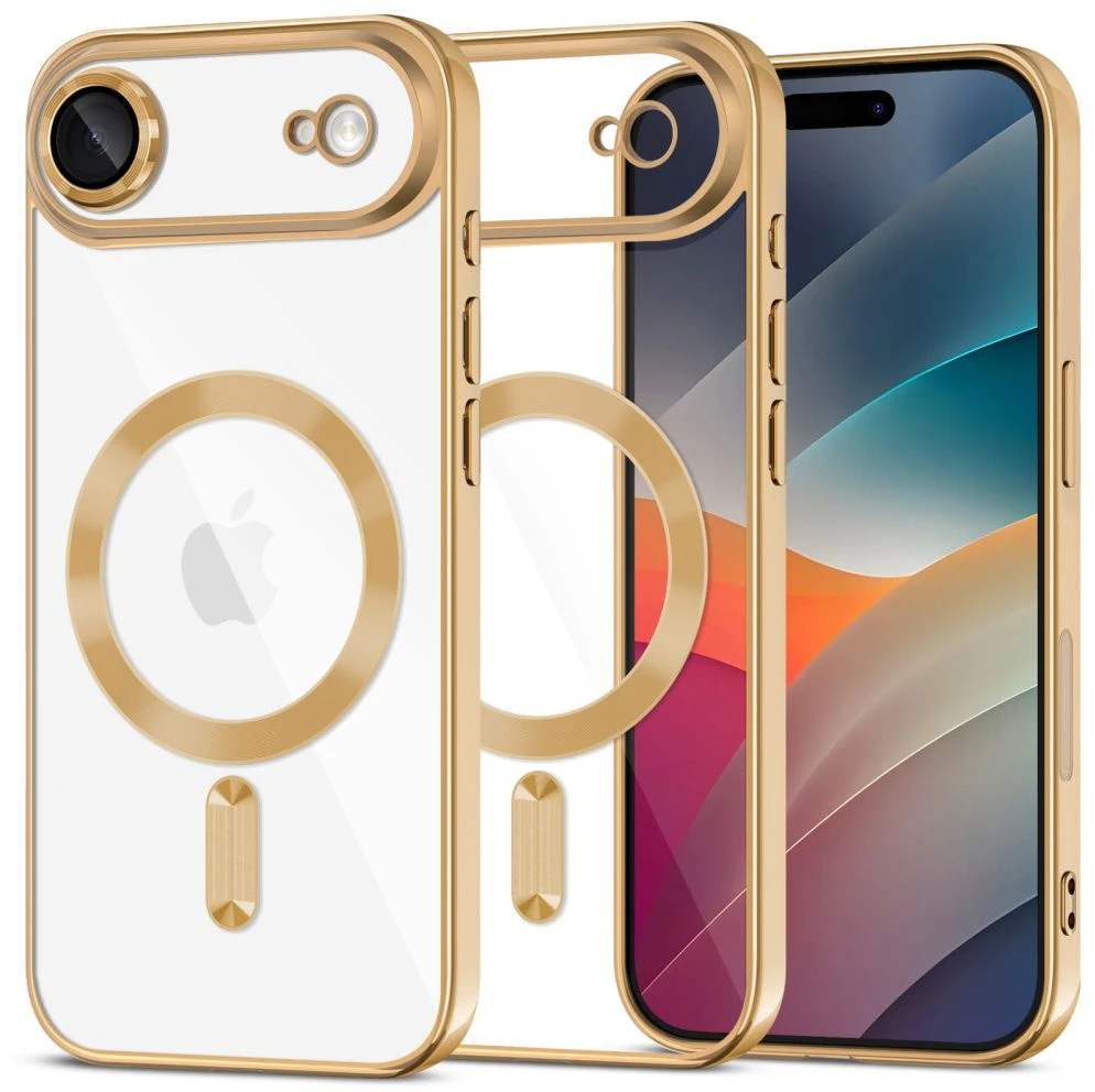 Tech-Protect MagFlex MagSafe dėklas skirtas Apple iPhone 17 Air – skaidrus aukso spalvos