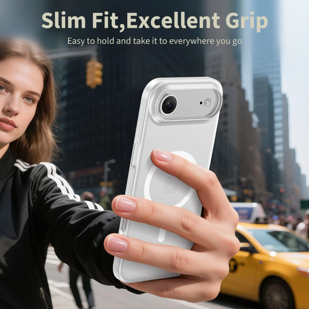 Tech-Protect MagFlex MagSafe dėklas skirtas Apple iPhone 17 Air – skaidrus matinis
