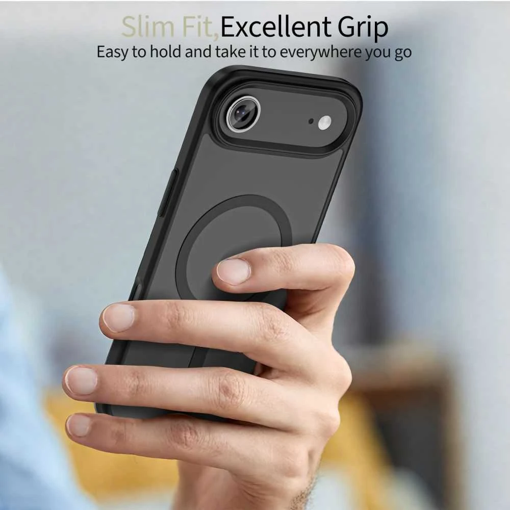 „Tech-Protect MagMat MagSafe“ dėklas, skirtas „iPhone 17 Air“ – matinis juodas