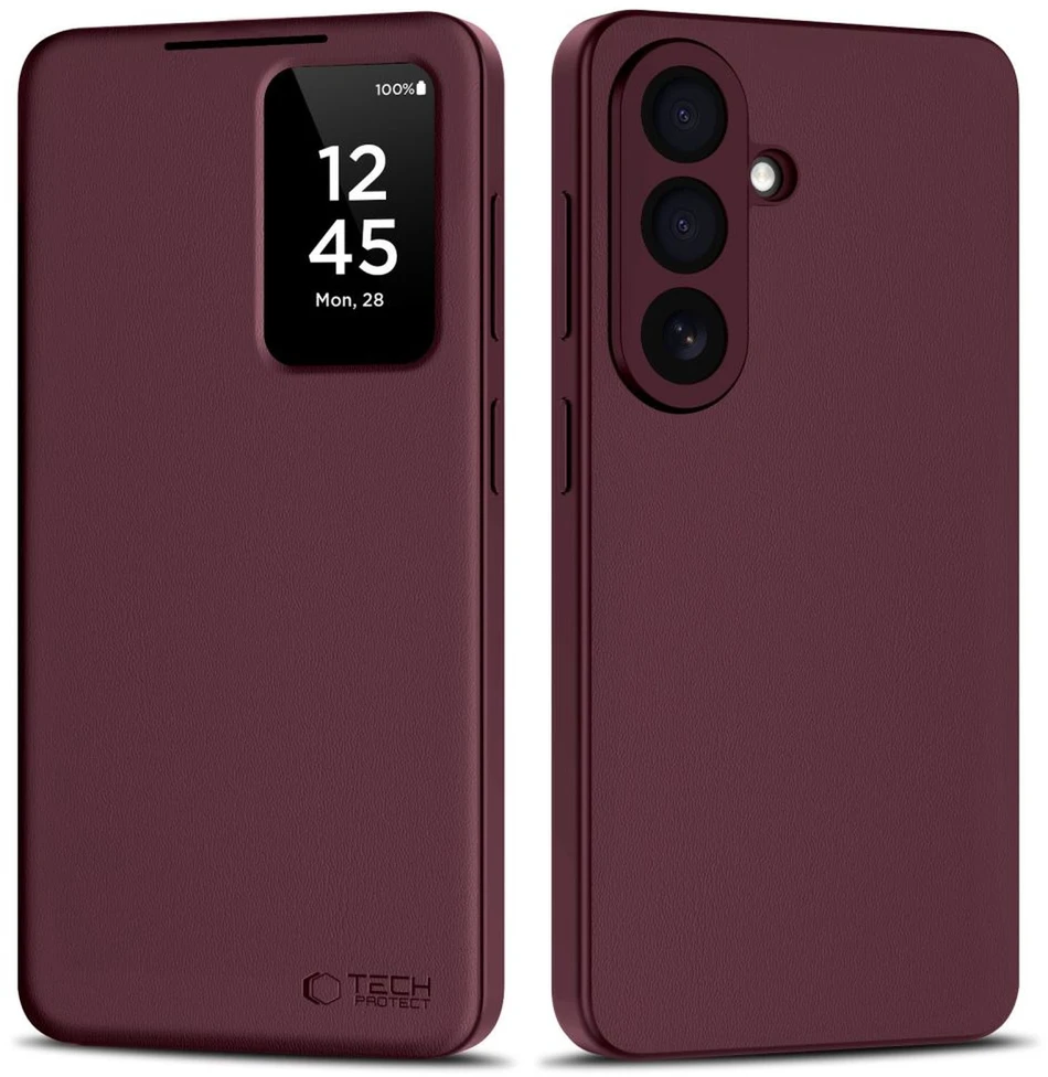 Dėklas Tech Protect „TechProtect“ išmanioji piniginė „Samsung Galaxy S26 Mulberry“