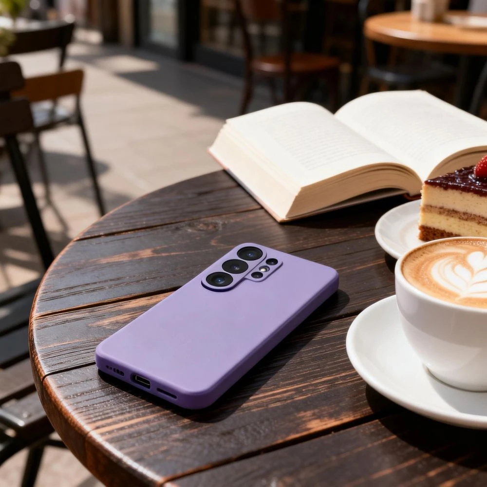 Dėklas Tech-Protect Smart Wallet Samsung Galaxy S26 Ultra violetinės spalvos