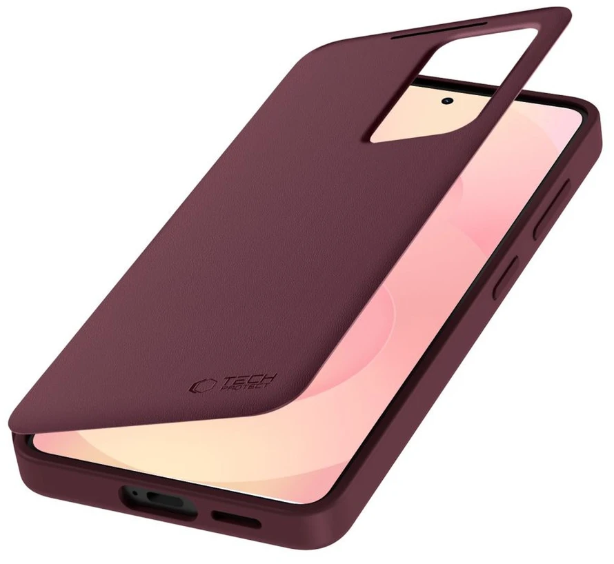 Dėklas Tech Protect „TechProtect“ išmanioji piniginė „Samsung Galaxy S26 Mulberry“