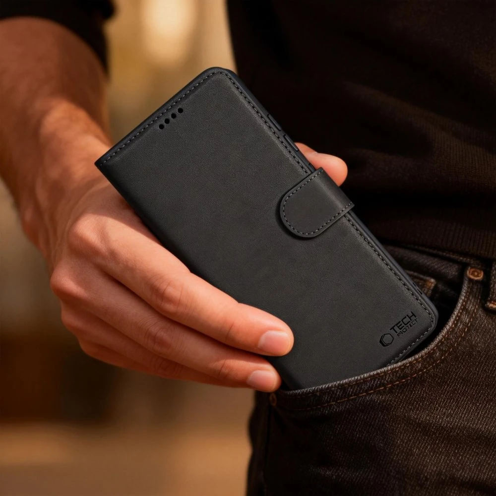 Dėklas „Tech-Protect“ piniginė „Samsung Galaxy S26+ Plus“, juoda