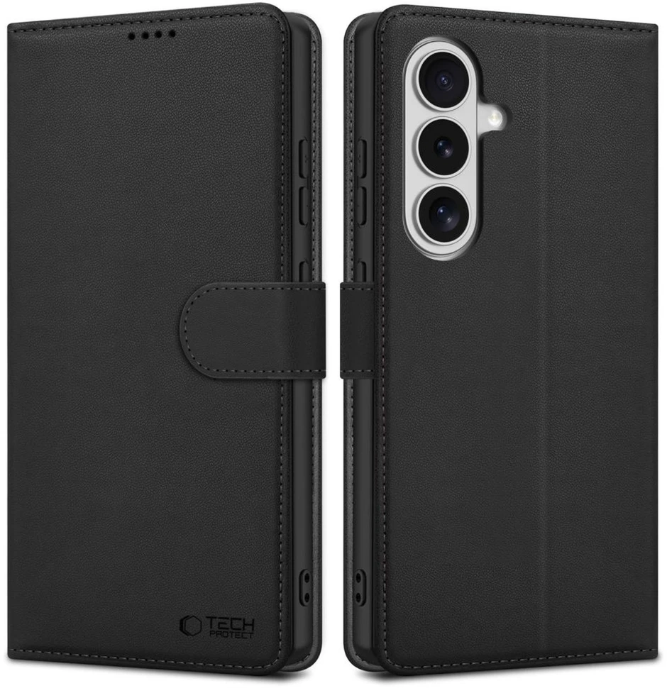 Dėklas „Tech-Protect“ piniginė „Samsung Galaxy S26+ Plus“, juoda