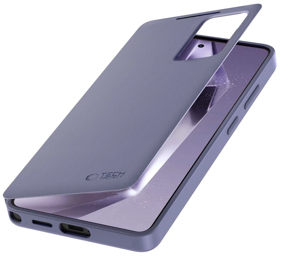 Dėklas Tech-Protect Smart Wallet Samsung Galaxy S26 Ultra violetinės spalvos