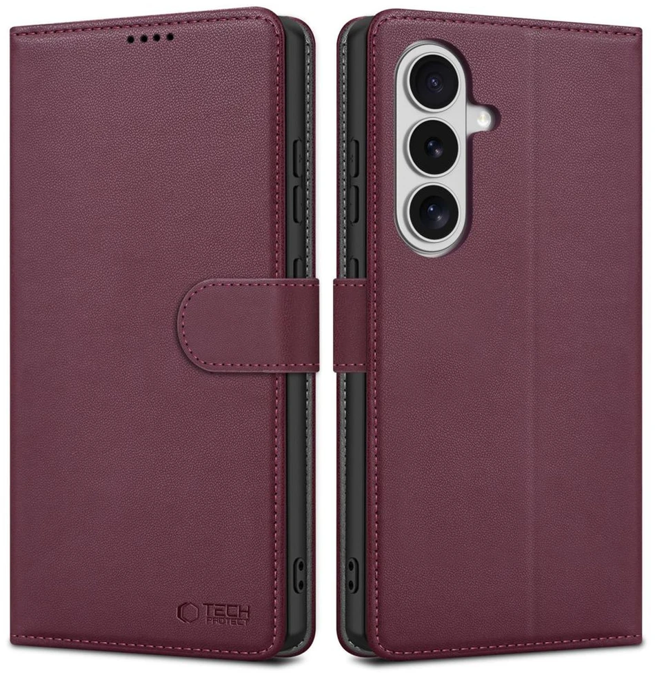 Dėklas Tech Protect „TechProtect“ piniginė „Samsung Galaxy S26 Mulberry“