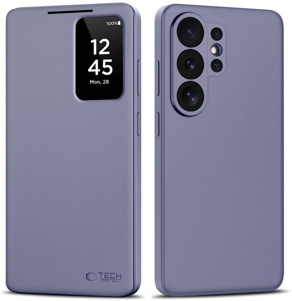 Dėklas Tech-Protect Smart Wallet Samsung Galaxy S26 Ultra violetinės spalvos
