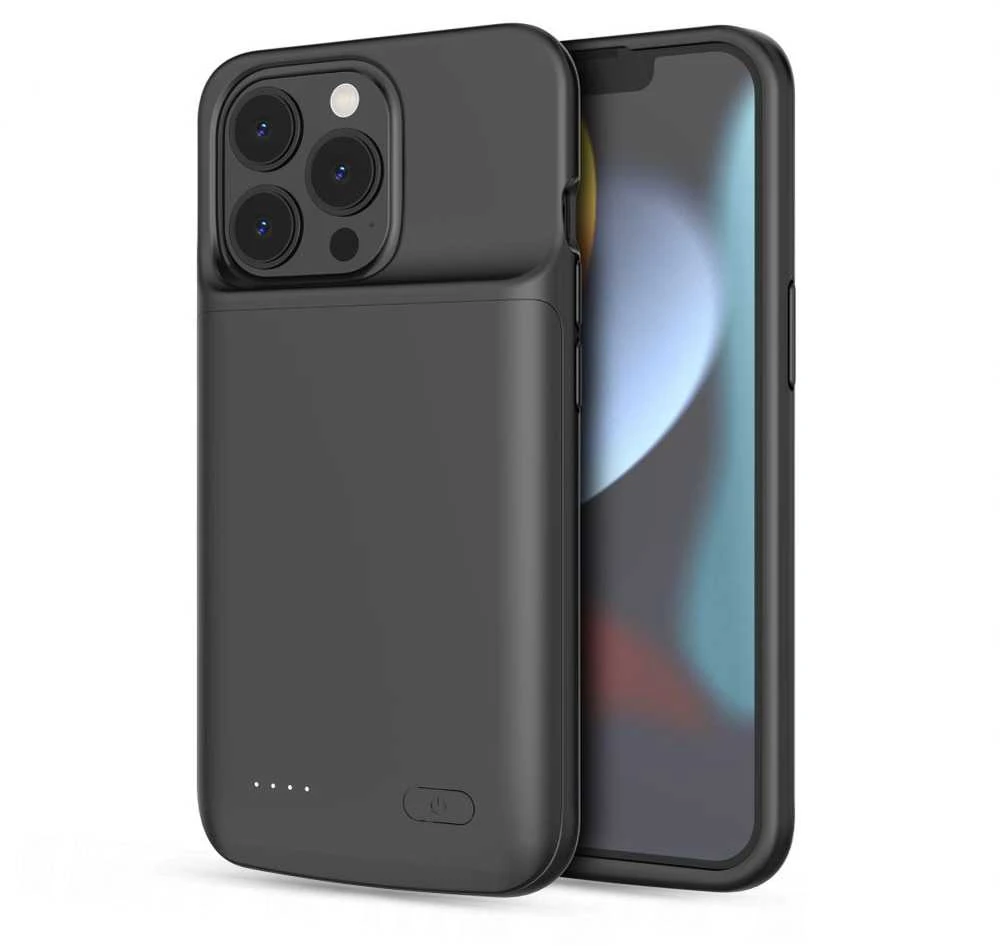 „Tech-Protect PowerCase“, skirtas „iPhone 13/13 Pro“ su 4800 mAh maitinimo bloku – juodas