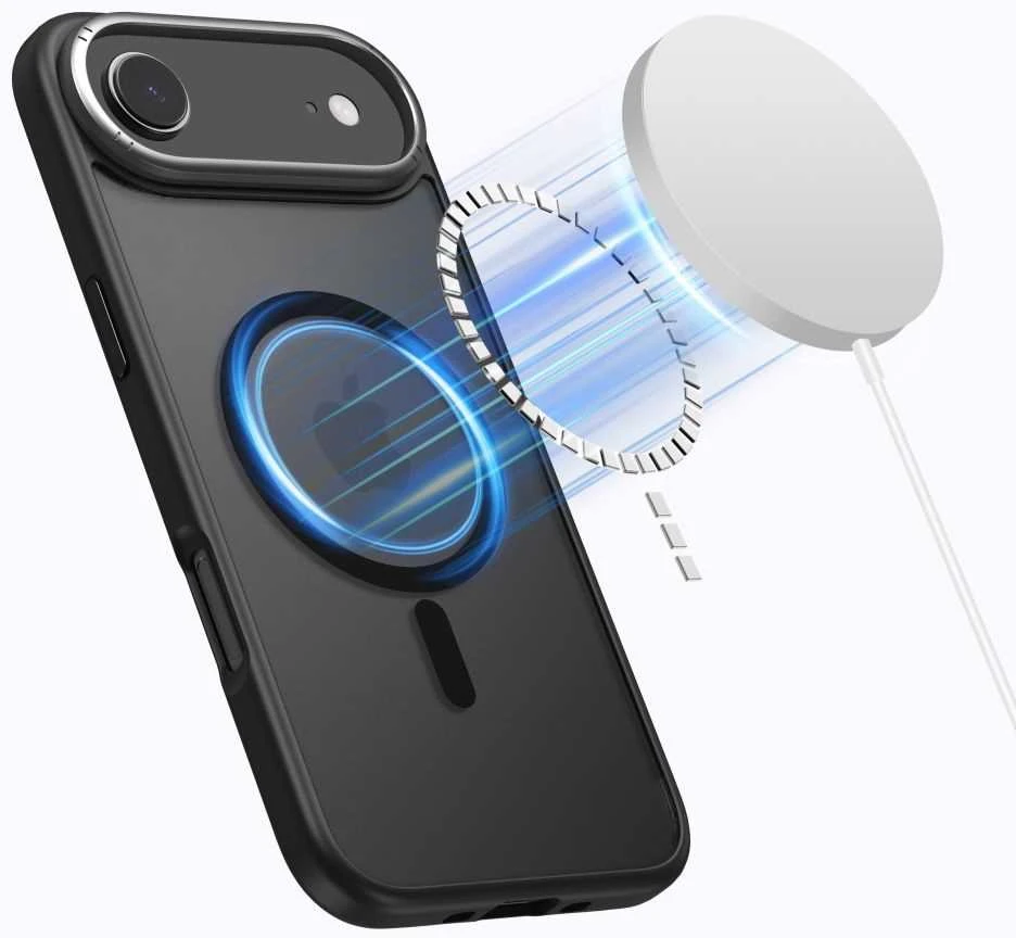 „Tech-Protect MagEdge MagSafe“ dėklas, skirtas „iPhone 17 Air“ – matinis juodas