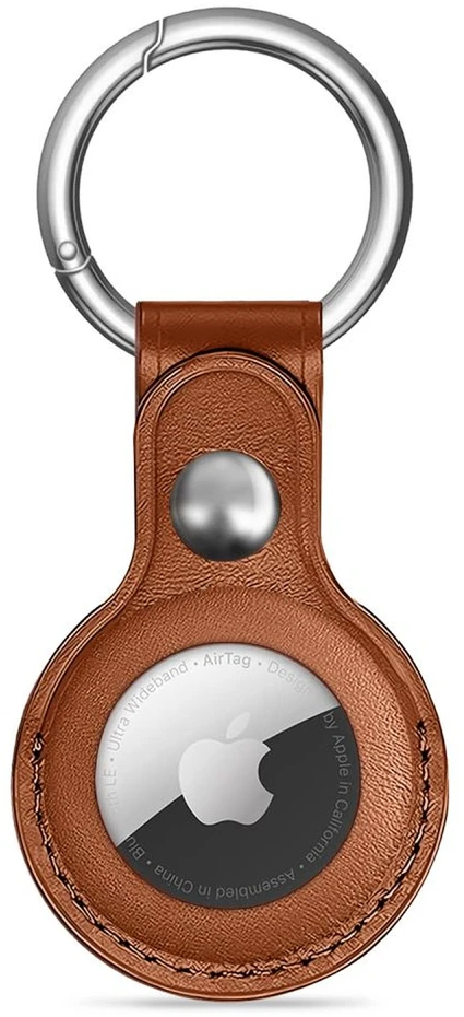 Tech-Protect NaturalFit dėklas skirtas Apple AirTag 1/2 – rudos spalvos