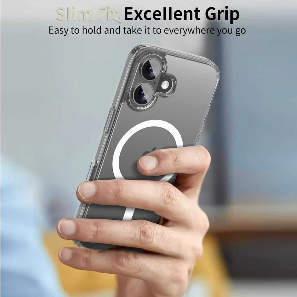 „Tech-Protect FlexAir Hybrid MagSafe“ dėklas, skirtas „iPhone 17“ – skaidrus