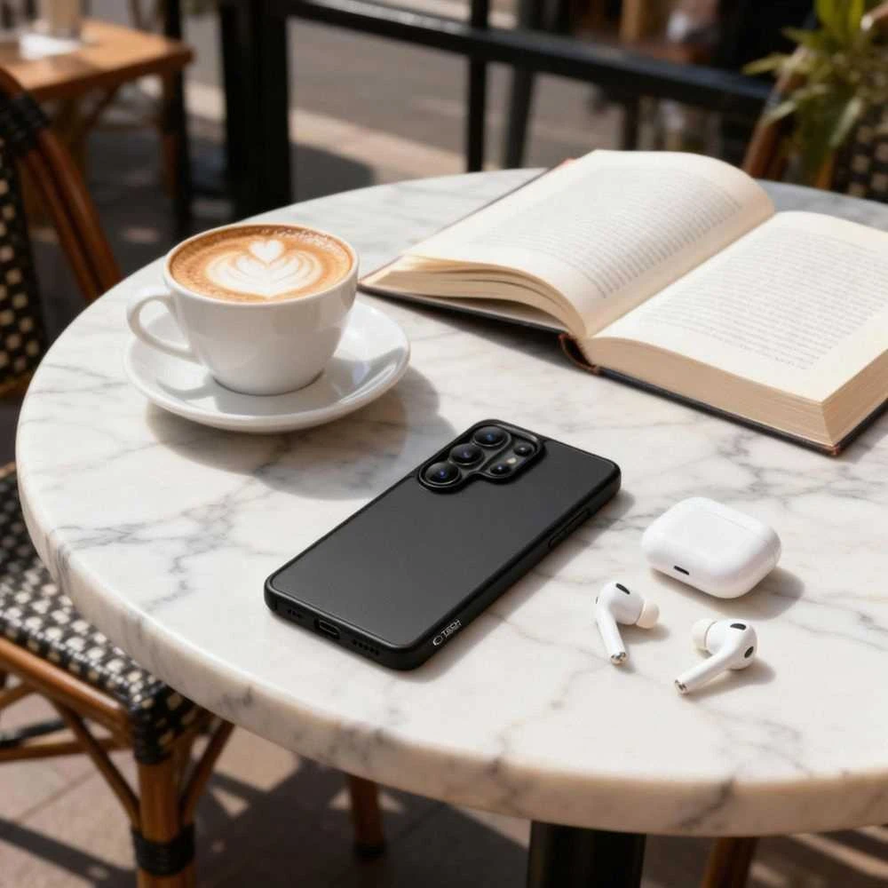 Dėklas Tech-Protect MagMat Samsung Galaxy S26 Ultra Matte juodos spalvos