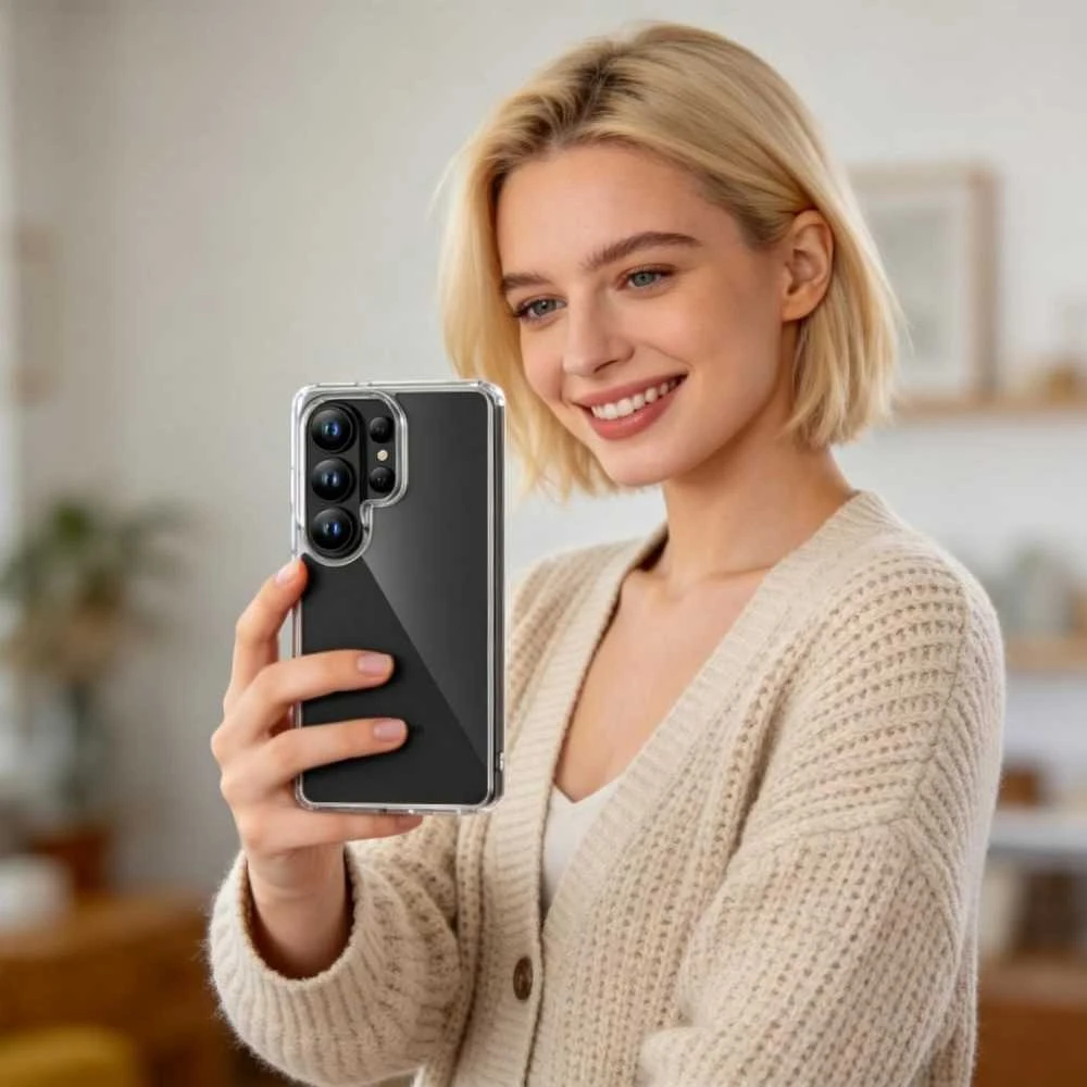 Dėklas „Tech-Protect FlexAir Hybrid“, „Samsung Galaxy S26 Ultra“ skaidrus