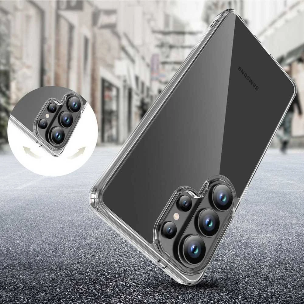Dėklas „Tech-Protect FlexAir Hybrid“, „Samsung Galaxy S26 Ultra“ skaidrus