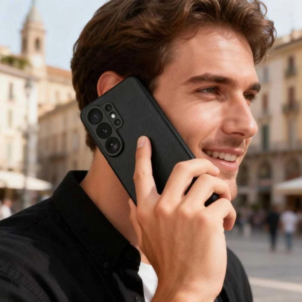 Dėklas Tech-Protect Smart Wallet Samsung Galaxy S26 Ultra Matte juodos spalvos