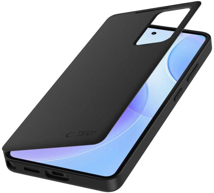Dėklas Tech-Protect Smart Wallet Samsung Galaxy S26 Ultra Matte juodos spalvos