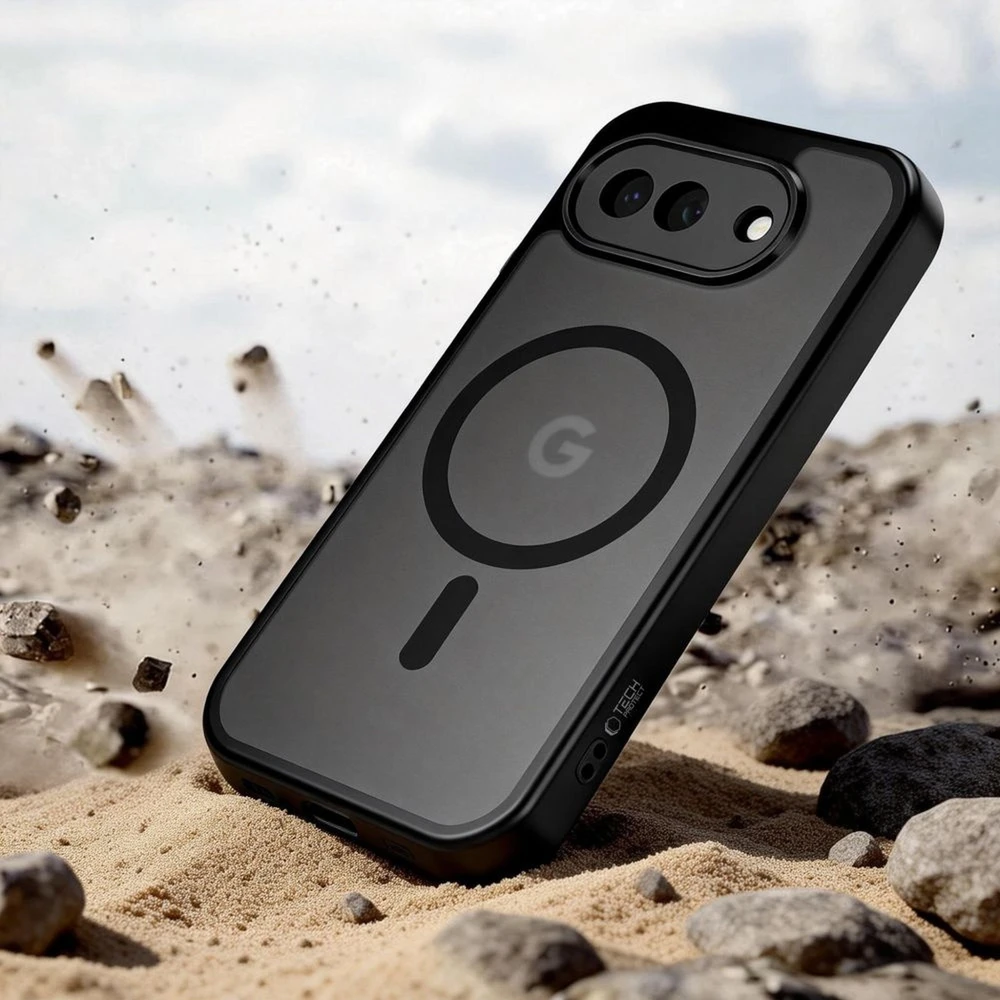 „Tech-Protect Magmat MagSafe“ dėklas, skirtas „Google Pixel 10A“ – pusiau permatomas