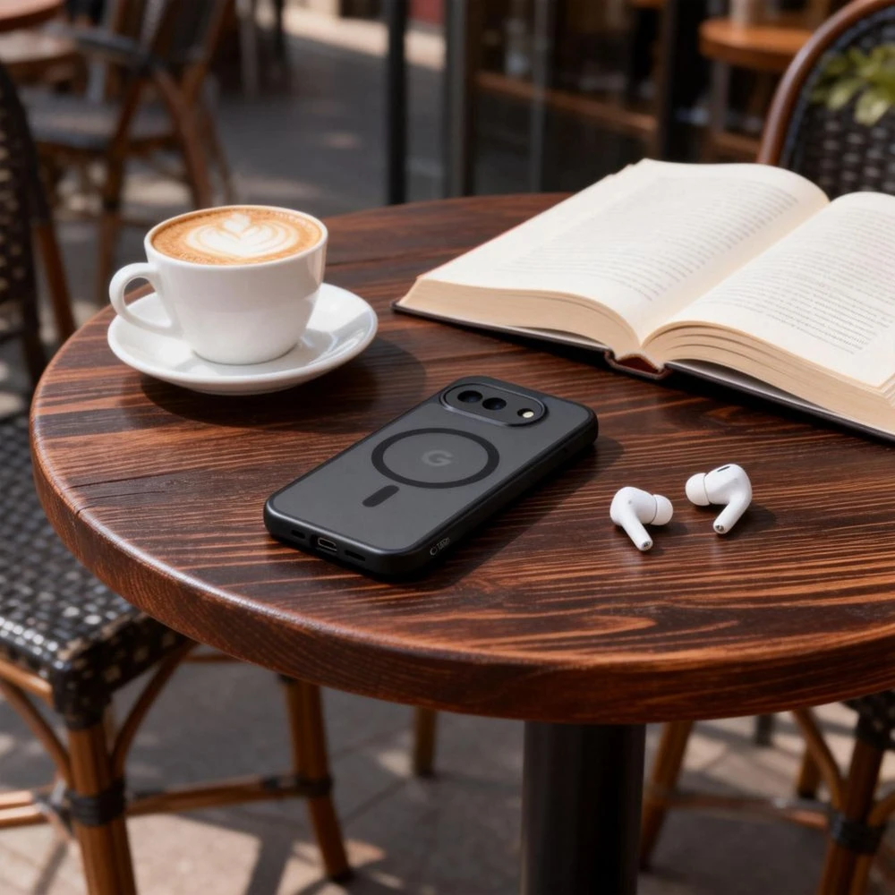 „Tech-Protect Magmat MagSafe“ dėklas, skirtas „Google Pixel 10A“ – pusiau permatomas