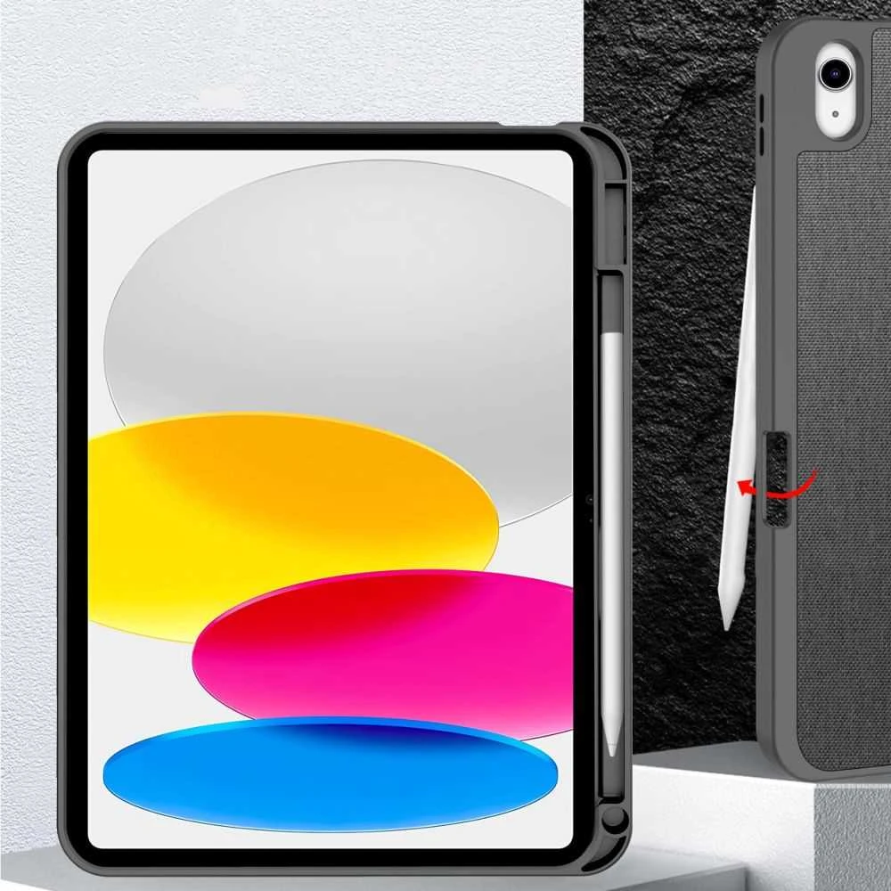 „Tech-Protect SC Pen“ drobinis dėklas, skirtas „iPad 10.9“ (2022 / „iPad 11“ (2025)) – pilkas
