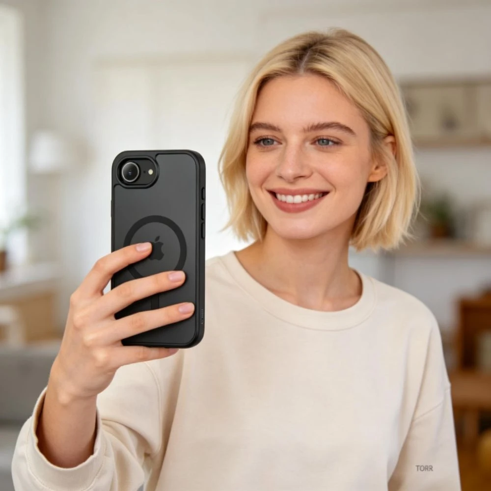 „Tech-Protect BasicMag MagSafe“ dėklas, skirtas „iPhone 16e / 17e“ – Juodas
