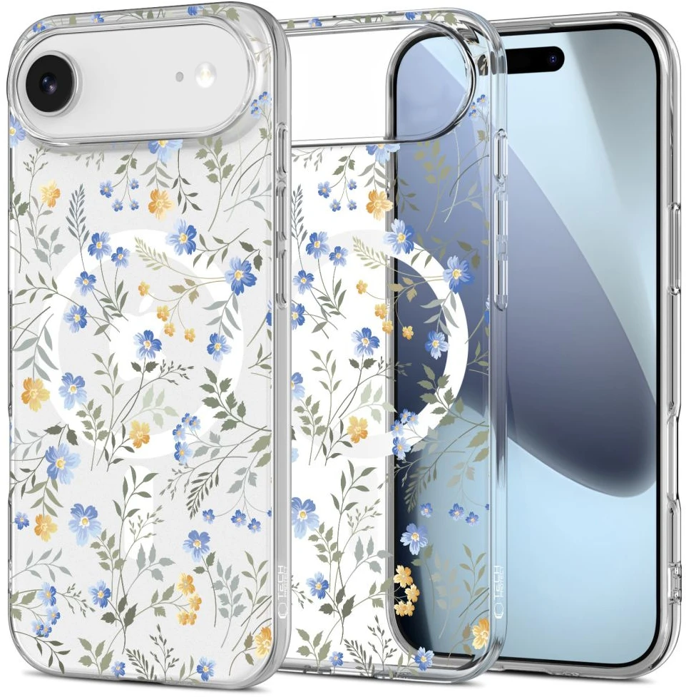 Tech-Protect FlexAir MagSafe dėklas skirtas Apple iPhone 17 Air – Daisies with Leaves