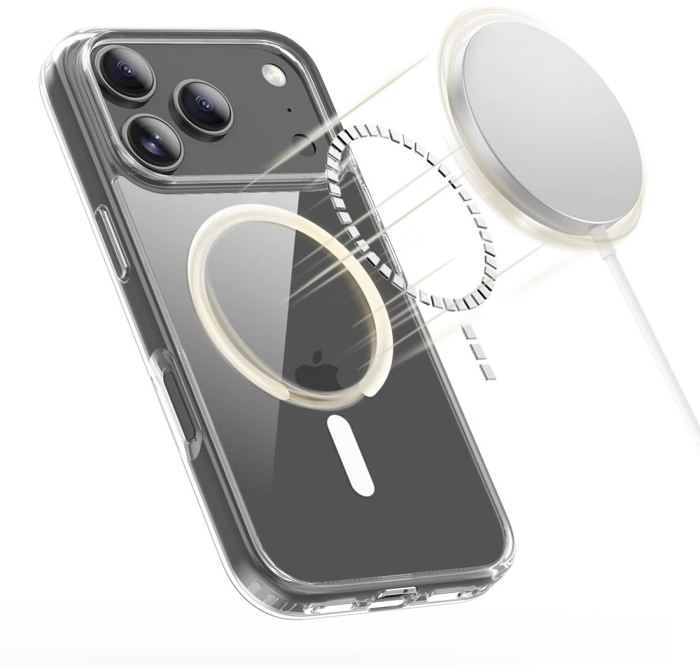 Tech-Protect FlexAir Hybrid MagSafe dėklas skirtas Apple iPhone 17 Pro – skaidrus