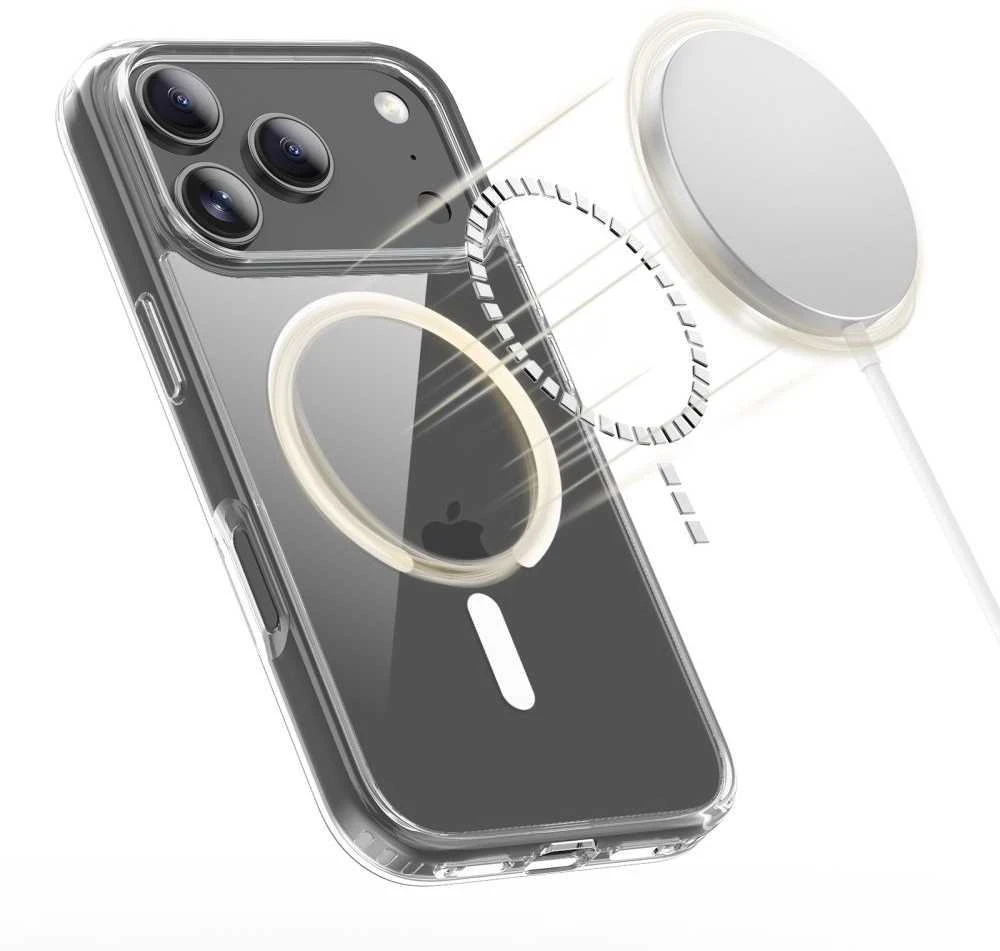 „Tech-Protect FlexAir Hybrid MagSafe“ dėklas, skirtas „iPhone 17 Pro Max“ – skaidrus