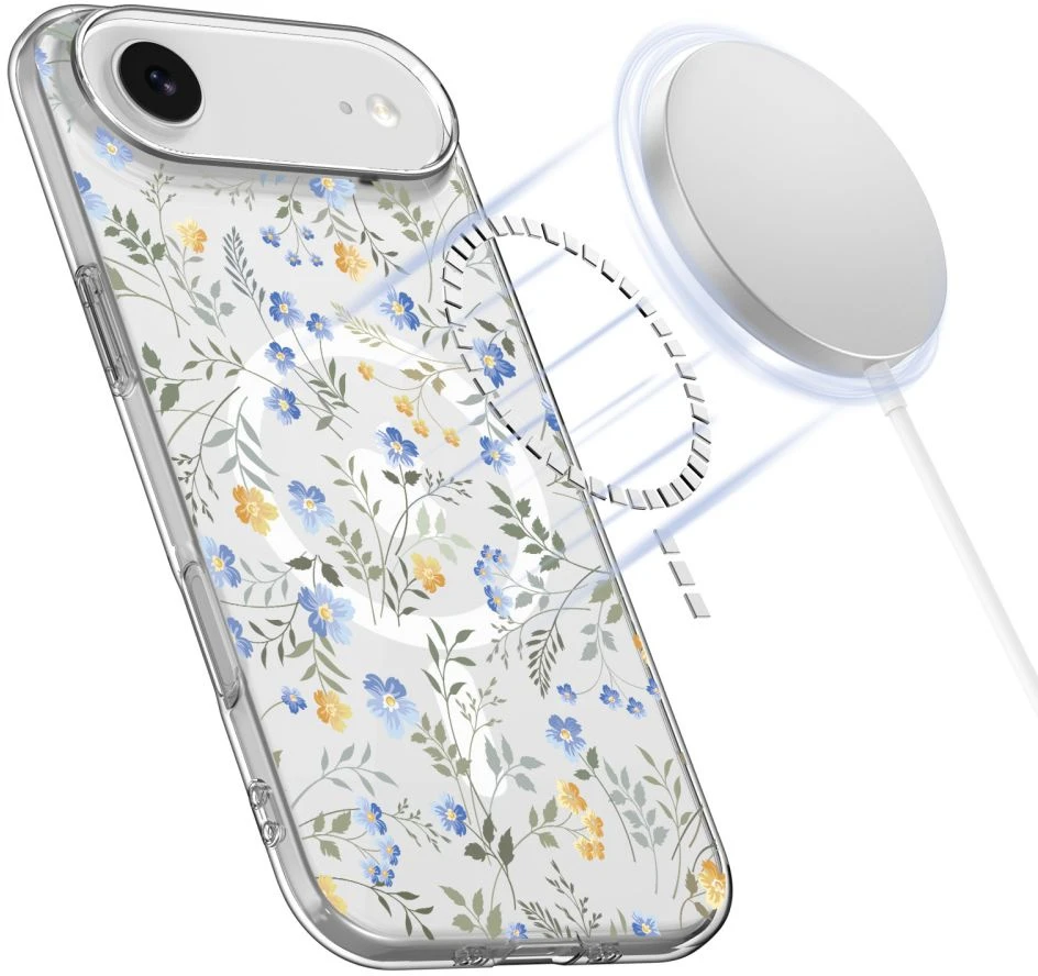 Tech-Protect FlexAir MagSafe dėklas skirtas Apple iPhone 17 Air – Daisies with Leaves