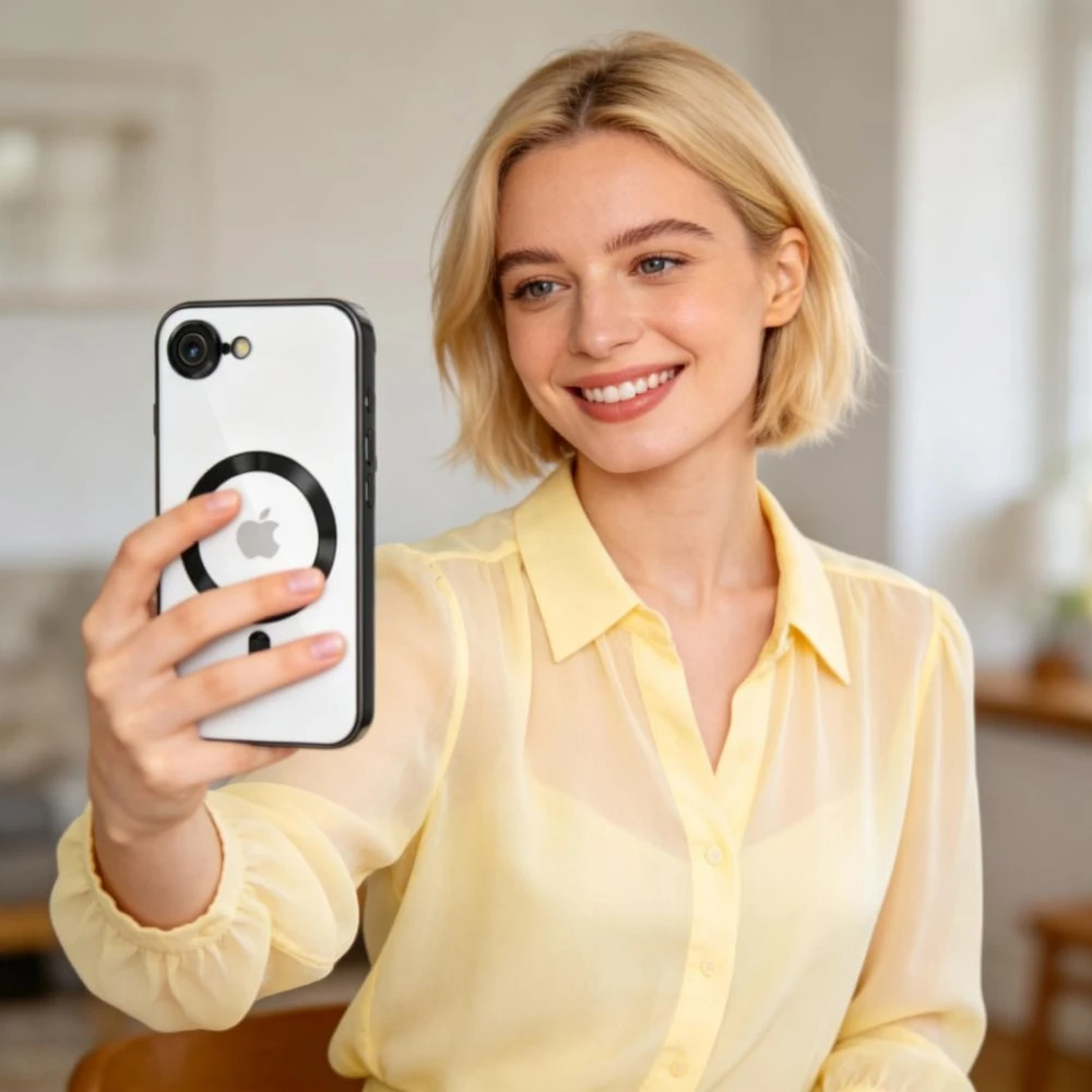 „Tech-Protect MagFlex MagSafe“ dėklas, skirtas „iPhone 16e“ / „17e“ – skaidrus