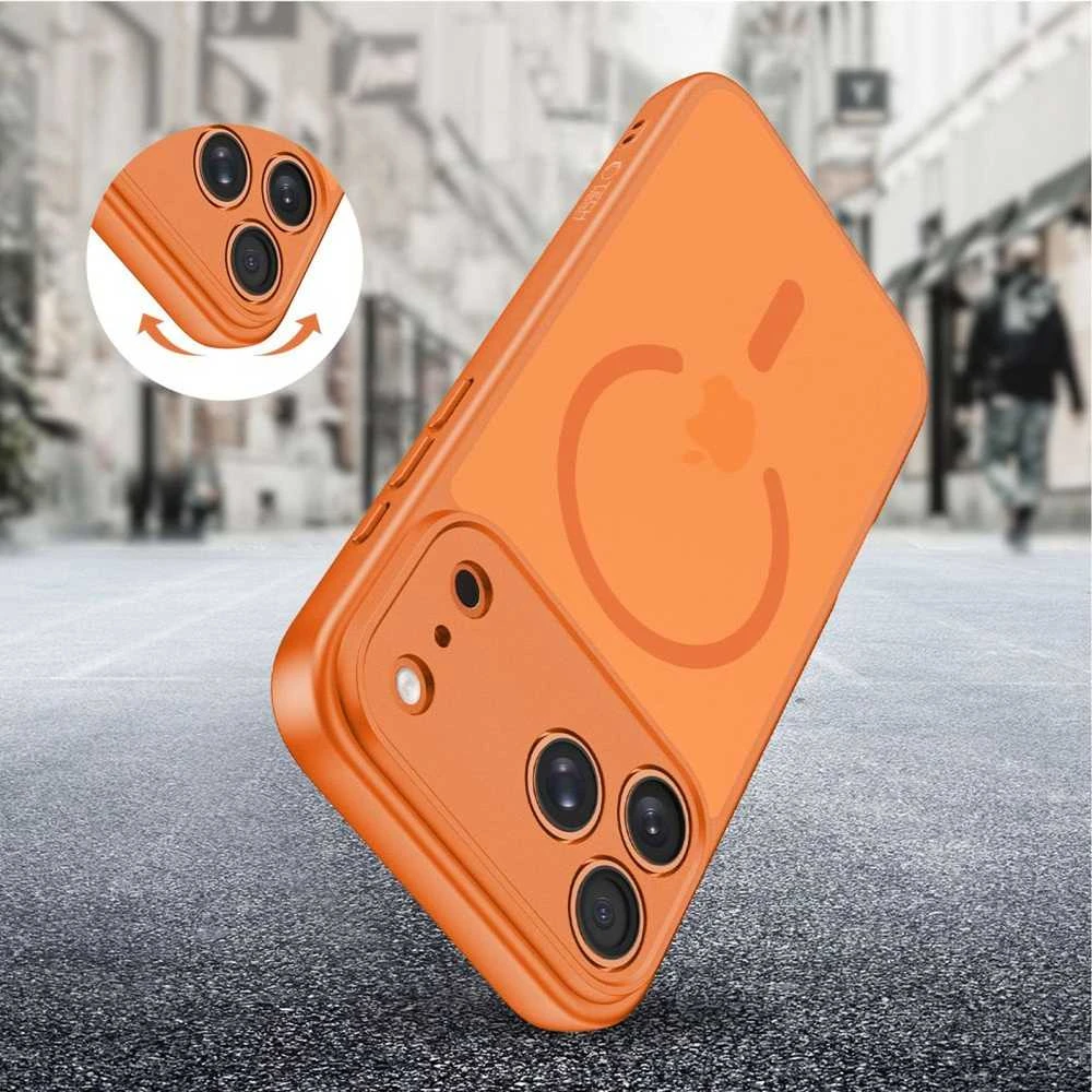 „Tech-Protect BasicMag MagSafe“ dėklas, skirtas „iPhone 17 Pro Max“ – oranžinis