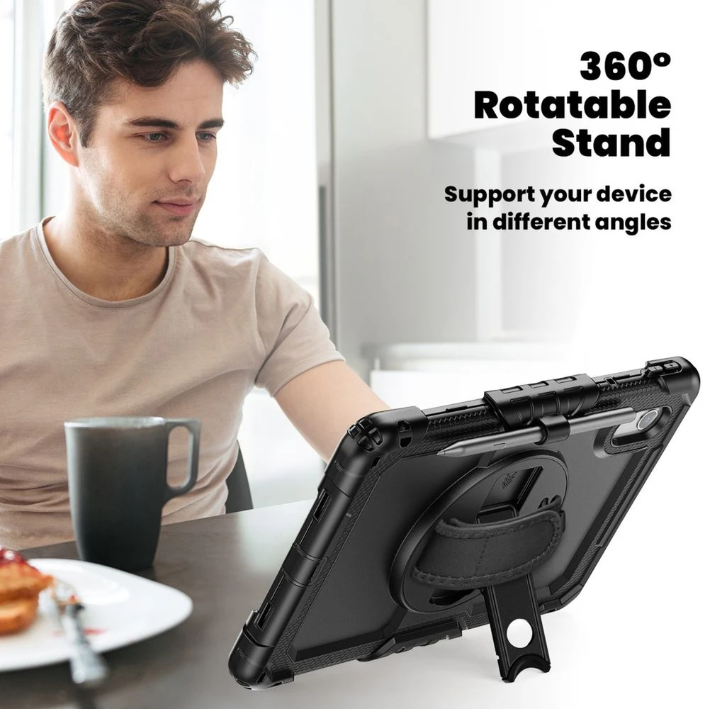 Tech-Protect Solid dėklas skirtas Lenovo Idea Tab 11.0 TB-336 – juodos spalvos