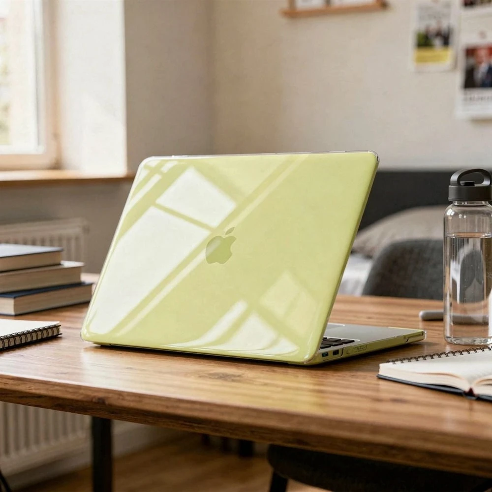 „Tech-Protect Softshell“ „Macbook Neo 13“ (2026 m.) – krištolo skaidrumo