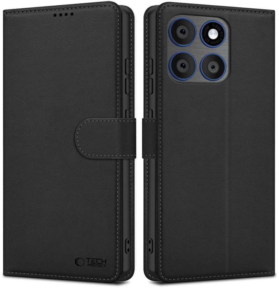 Dėklas TECH-PROTECT WALLET MOTOROLA EDGE 70 5G Juodas