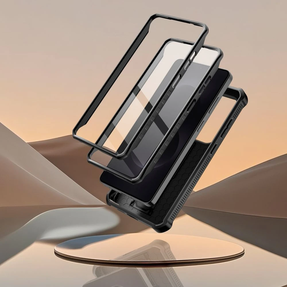 Dėklas Tech-Protect Kevlar Cam+ 2-Set Samsung Galaxy S26 Ultra juodos spalvos