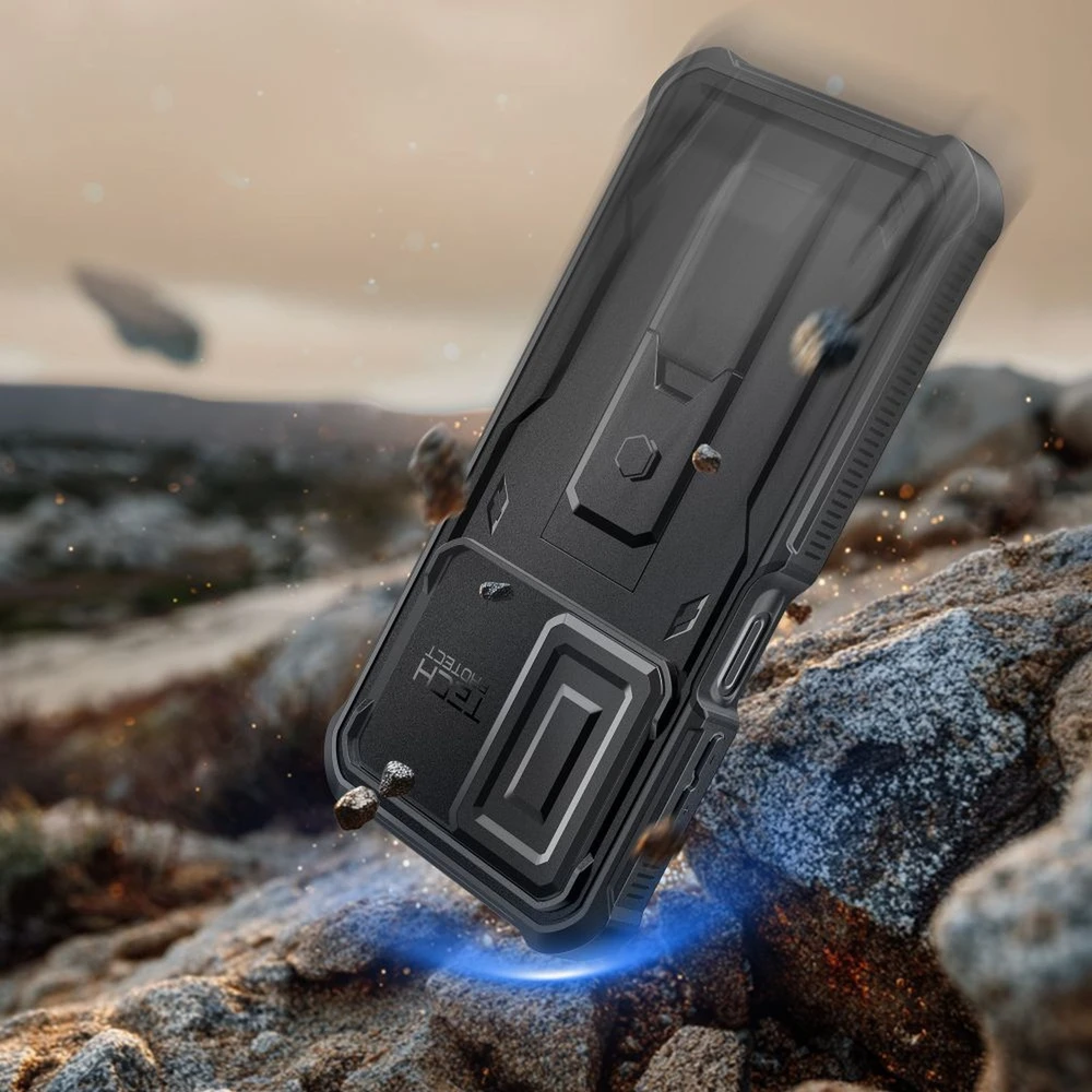 Tech-Protect Kevlar Cam+ dėklas skirtas Samsung Galaxy A17 4G / 5G – juodos spalvos