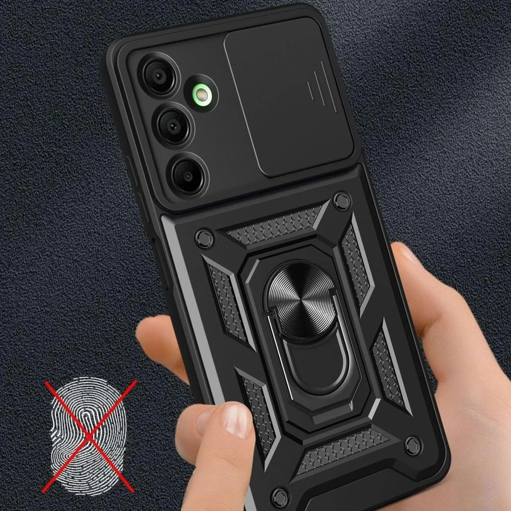 Tech-Protect CamShield Pro dėklas skirtas Samsung Galaxy A17 4G / 5G – juodos spalvos