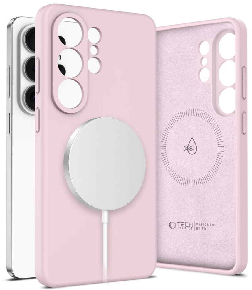 Dėklas Tech-Protect Silicone MagSafe Samsung Galaxy S26 Ultra Rožinė Pearl