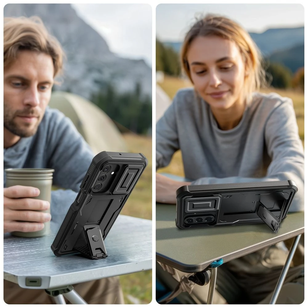 Tech-Protect Kevlar Cam+ dėklas skirtas Samsung Galaxy A17 4G / 5G – juodos spalvos