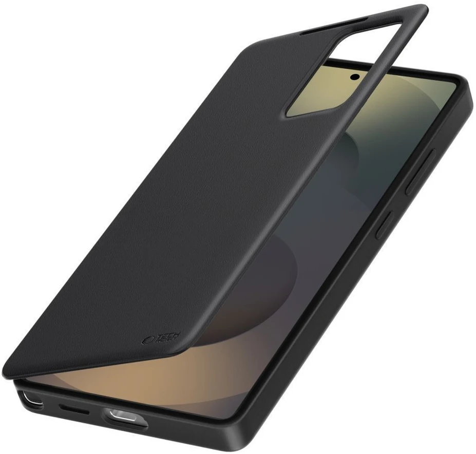 Dėklas Tech Protect „TECH-PRECT“ išmanioji piniginė „GALAXY S25 FE“, matinė juoda