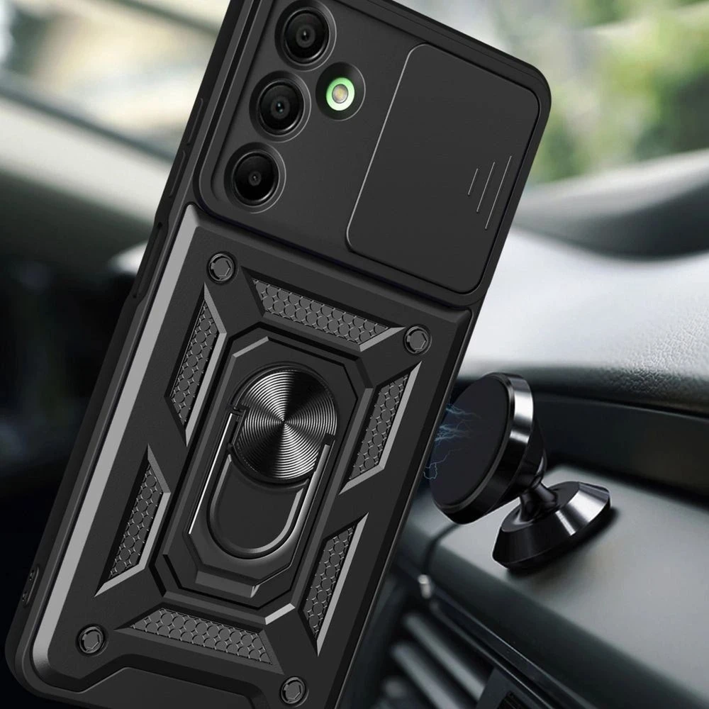 Tech-Protect CamShield Pro dėklas skirtas Samsung Galaxy A17 4G / 5G – juodos spalvos
