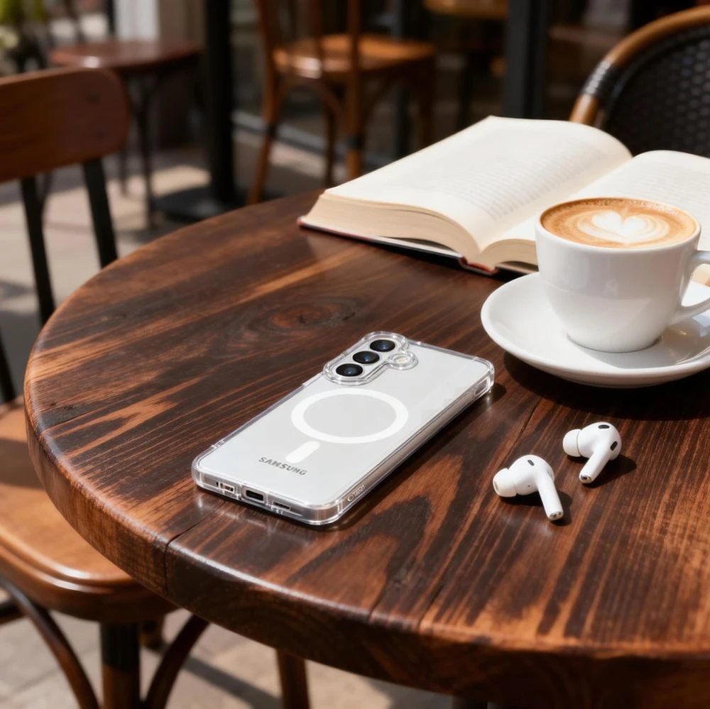 Tech-Protect FlexAir MagSafe dėklas Samsung Galaxy S26+ Plus skaidrus