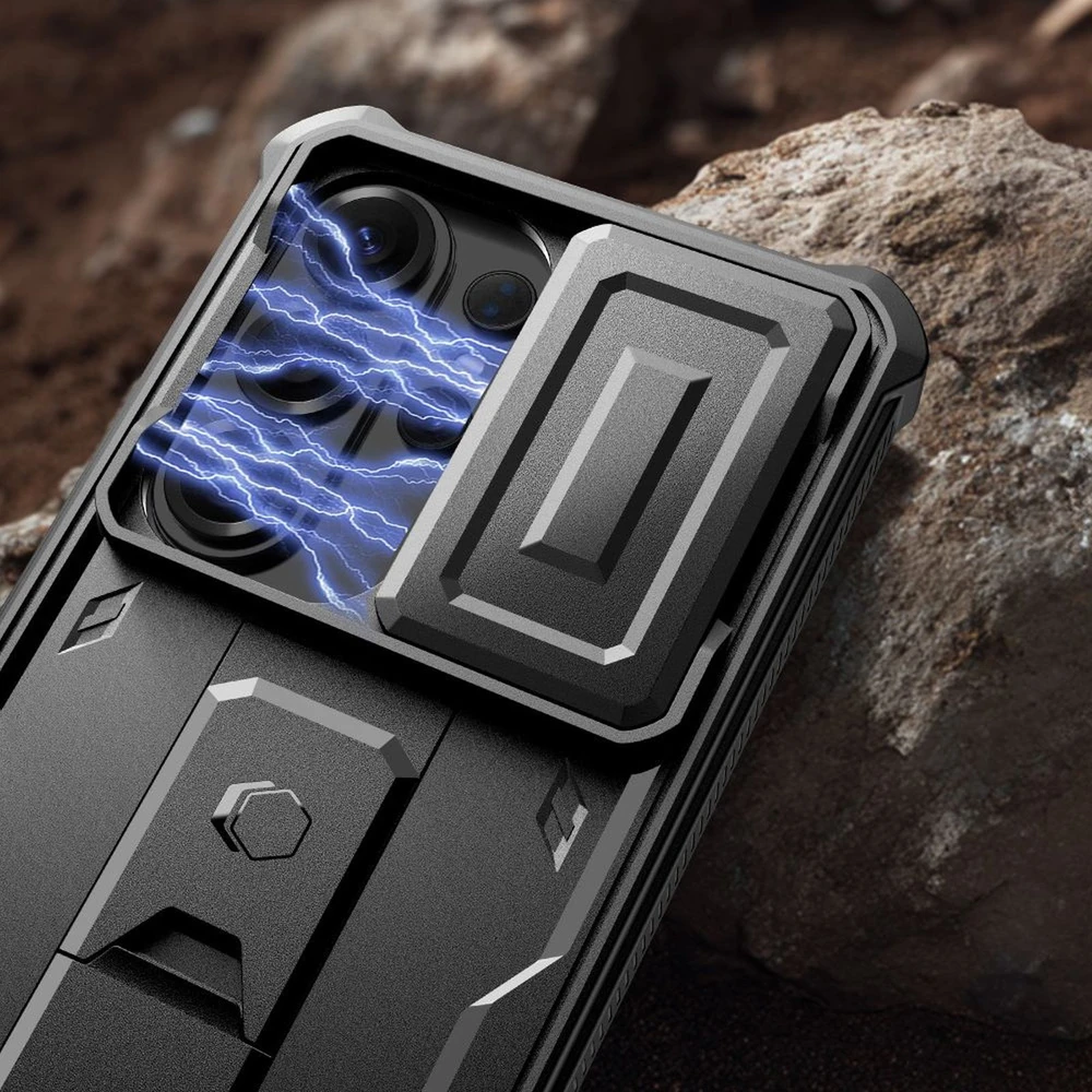 Dėklas Tech-Protect Kevlar Cam+ 2-Set Samsung Galaxy S26 Ultra juodos spalvos