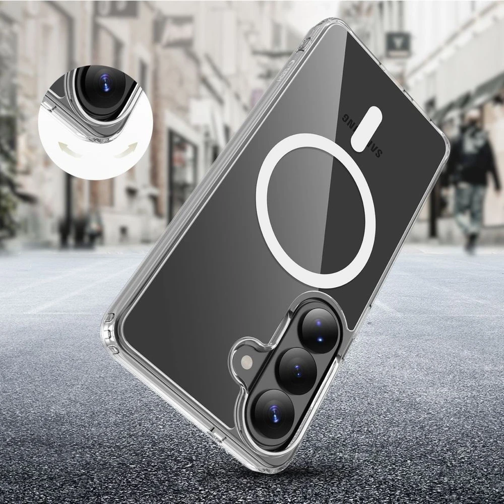 „Tech-Protect FlexAir Hybrid MagSafe“ dėklas „Samsung Galaxy A36 / A56 / A37 5G“, skaidrus