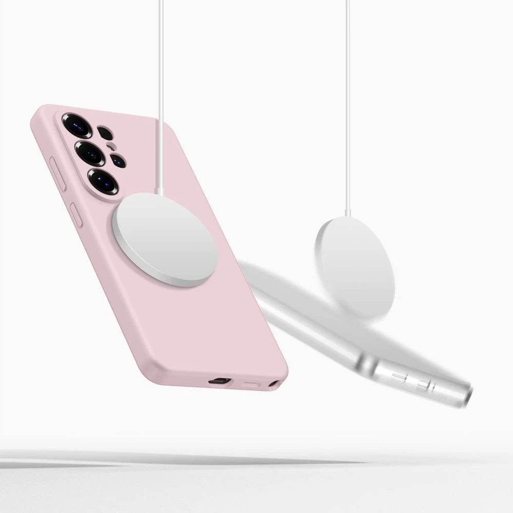 Dėklas Tech-Protect Silicone MagSafe Samsung Galaxy S26 Ultra Rožinė Pearl