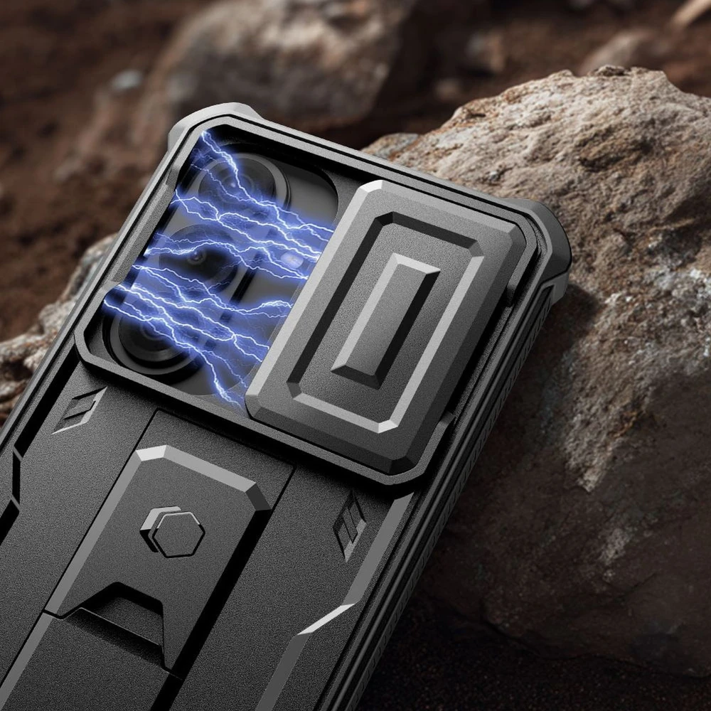 Dėklas Tech-Protect Kevlar Cam+ 2-Set Samsung Galaxy S26 juodos spalvos