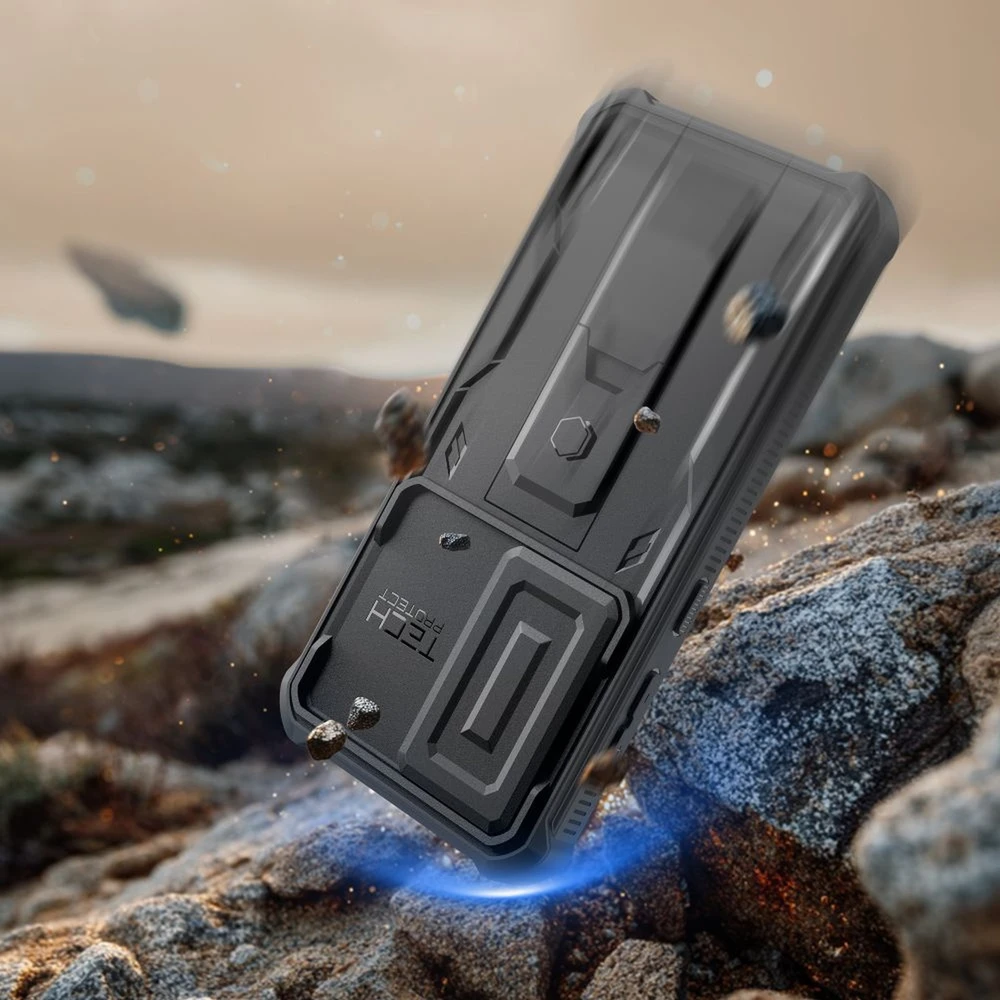 Dėklas Tech-Protect Kevlar Cam+ 2-Set Samsung Galaxy S26 juodos spalvos