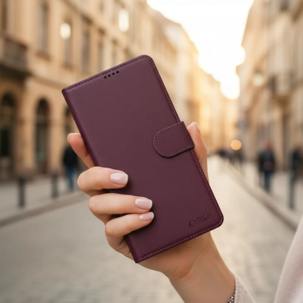Dėklas „Tech-Protect“ piniginė „Samsung Galaxy A36 / A56 / A37 5G Mulberry“
