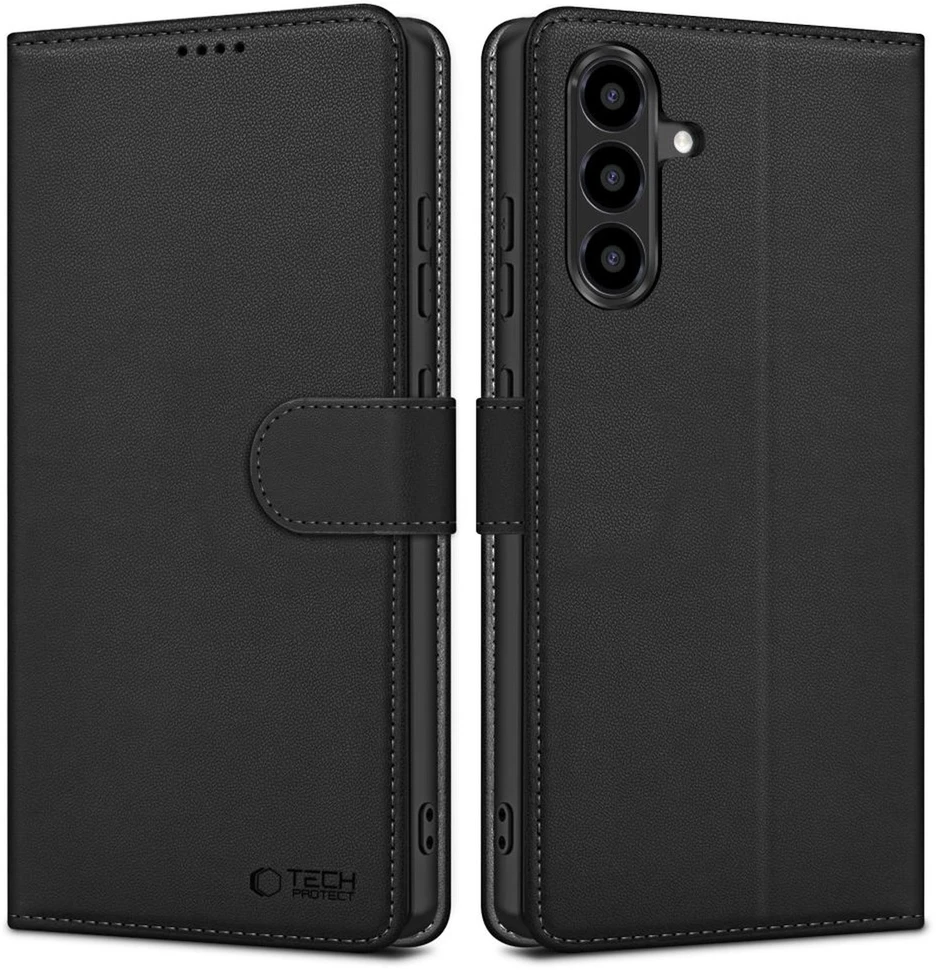 Dėklas Tech-Protect Wallet Samsung Galaxy A57 5G juodos spalvos