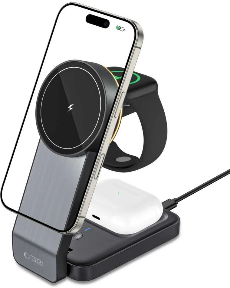 Apyrankė Apple Watch 4 / 5 / 6 / 7 / 8 / 9 / SE / Ultra 1 / 2 (42 / 44 / 45 / 49 mm) Tech-Protect Stainless Pro sidabrinės spalvos